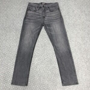 Revtown Decade Denim Sharp Jeans Mens 30x30 Gray Straight Stretch Denim Casual